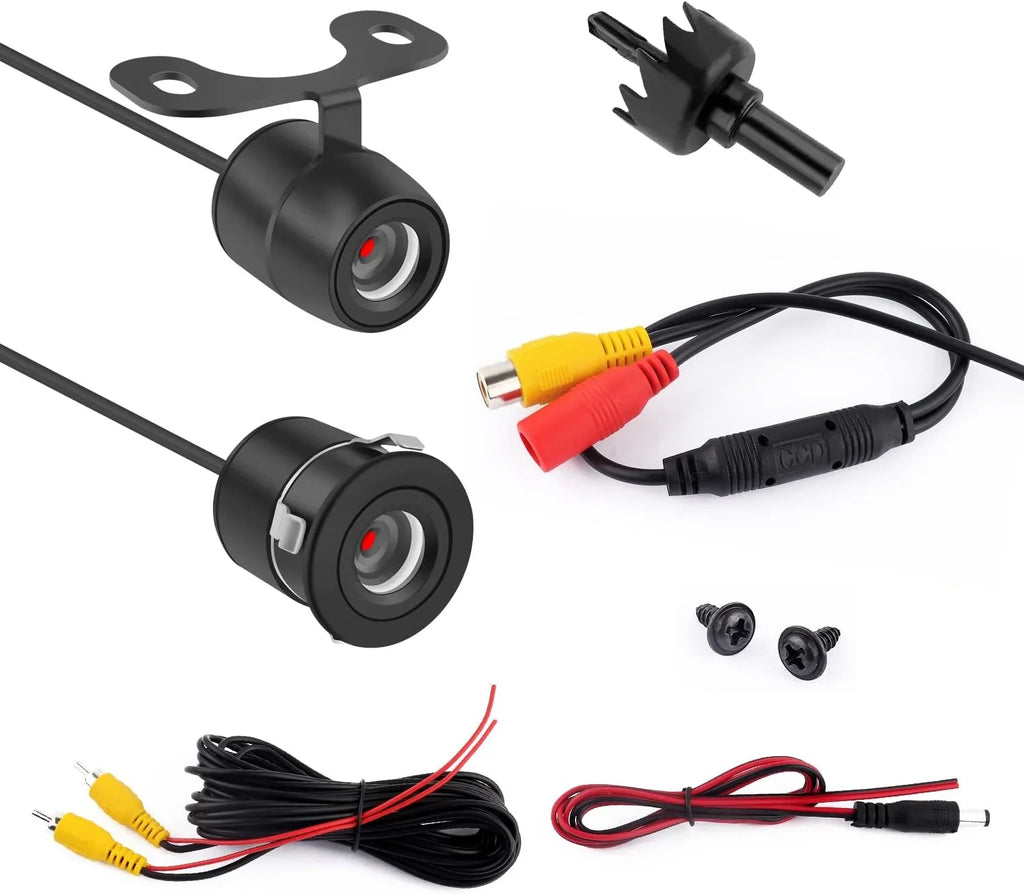 Rear Side Vision] Reverse [HD with - Camera Car Angle] Purpose [170°Wide Design Backup Front Dual Night Camera View -