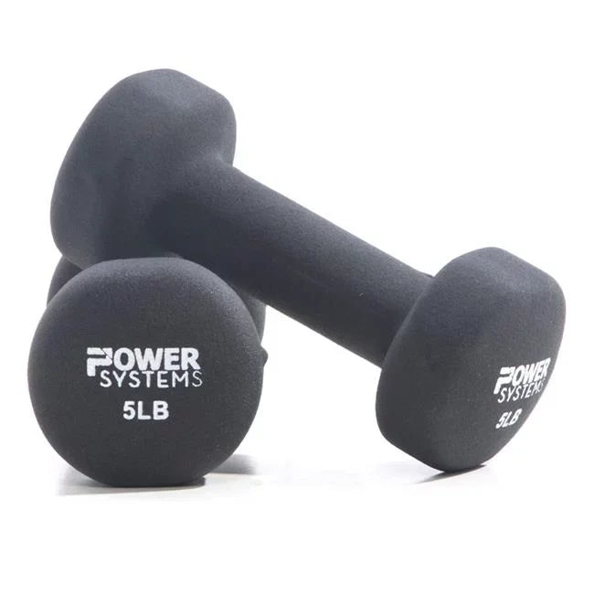 2 Set Coated - Premium of 9 Neoprene Black lbs Dumbbell,