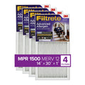 Air Allergen MERV MPR 14x30x1 Filtrete Filters 12, Filter, Advanced 1500 4 Reduction,