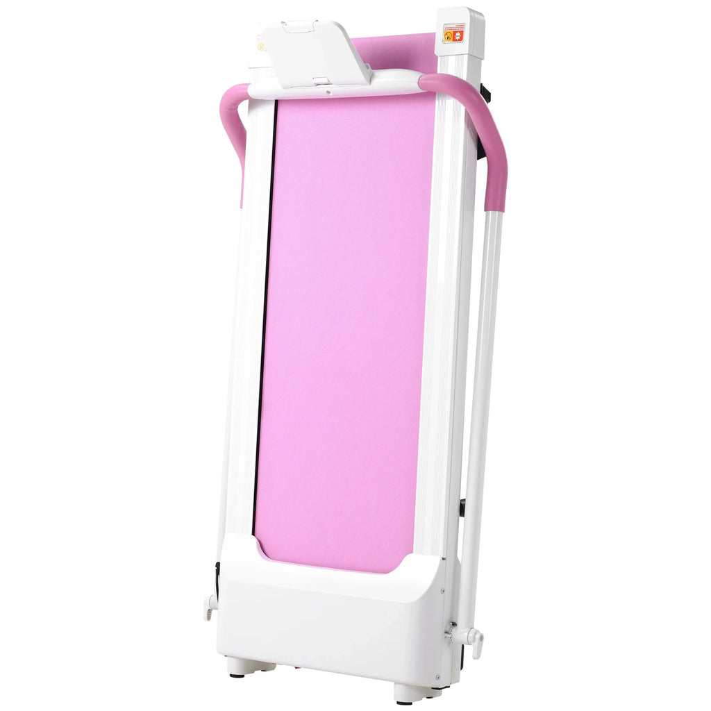 Motorized Exercise Walking, Electric Treadmill Treadmill Home Treadmill Fitness Machine White&Pi for Workout Running Gym Installation Compact Home Required, Portable No for Folding Treadmill