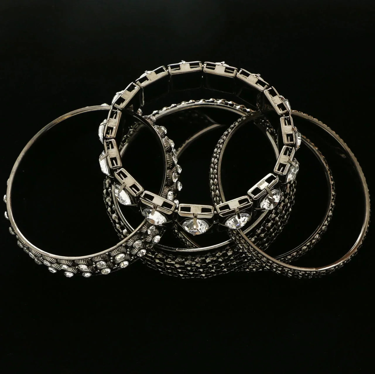 Lyons Set Erica Dark-Silver Bracelet Designer