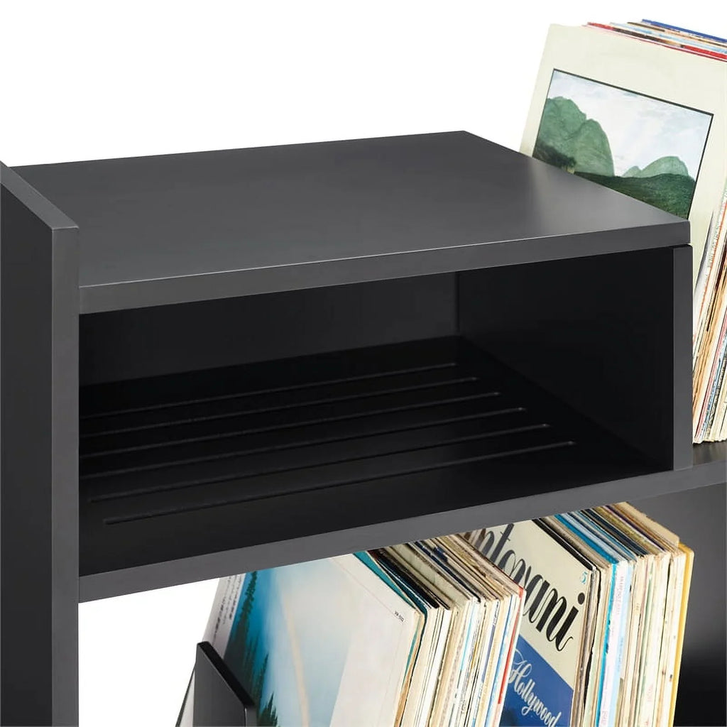 Tv Furniture Portland Console Record Stand Center, Entertainment Crosley and Media Vinyl Storage