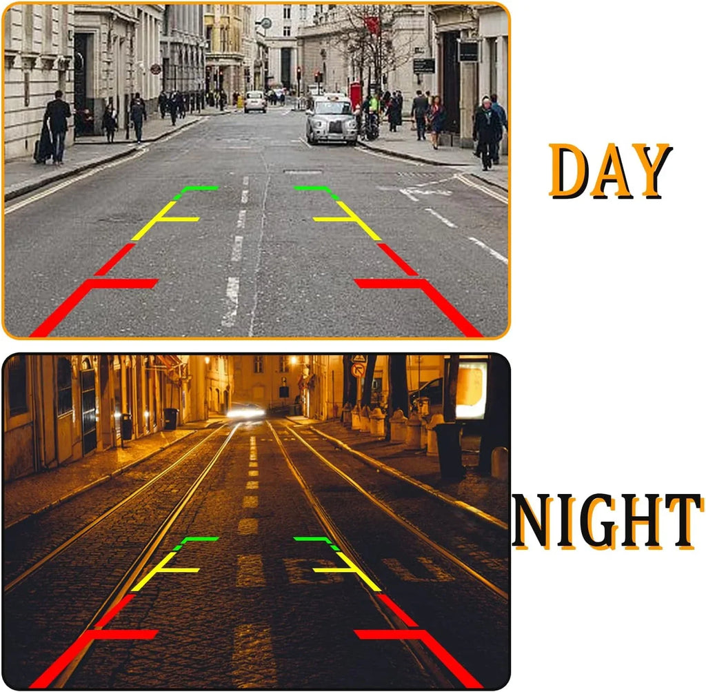 Rear Side Vision] Reverse [HD with - Camera Car Angle] Purpose [170°Wide Design Backup Front Dual Night Camera View -