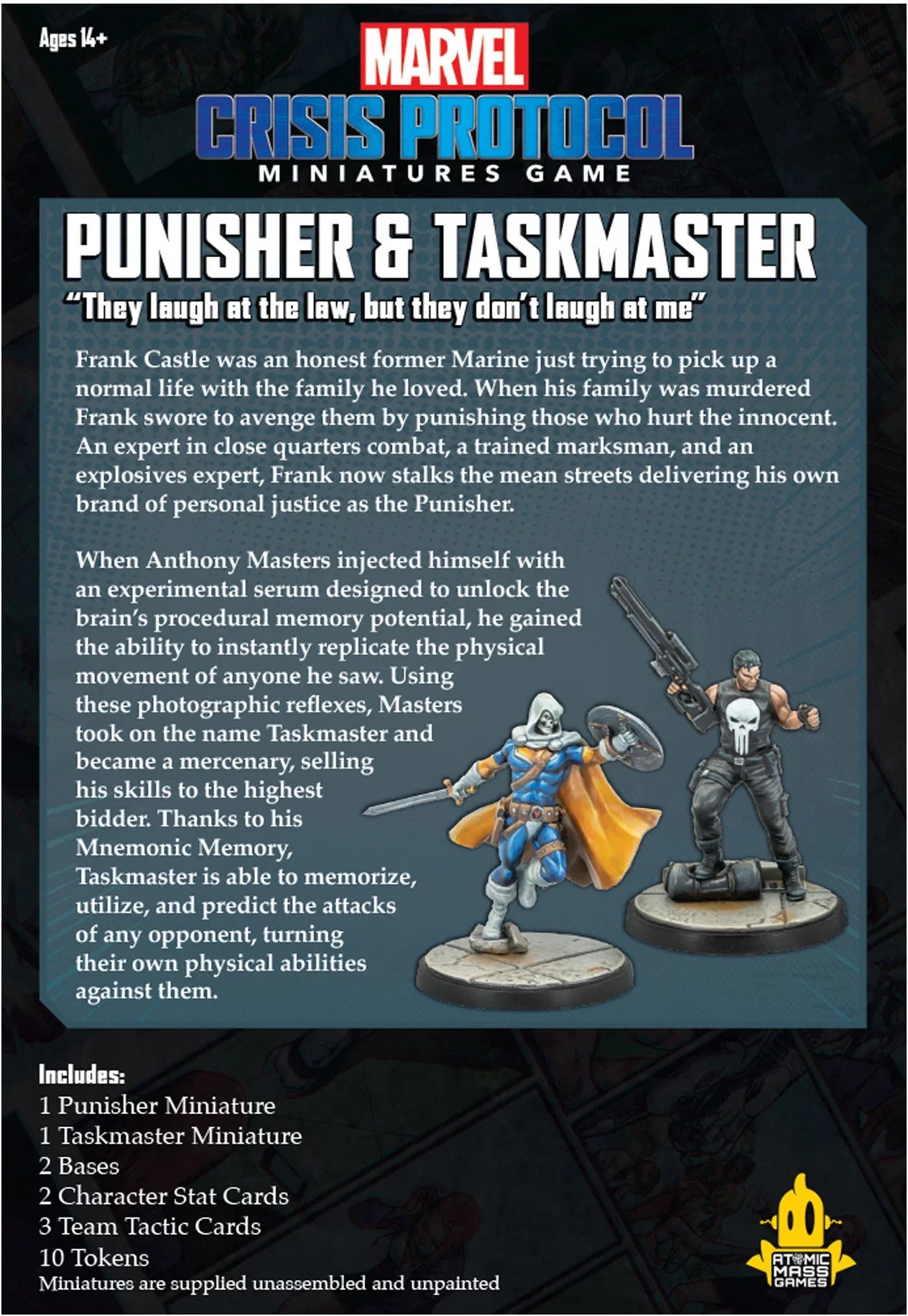 Punisher Crisis Taskmaster Pack Protocol: Atomic and (CP32en) Mass Marvel Games