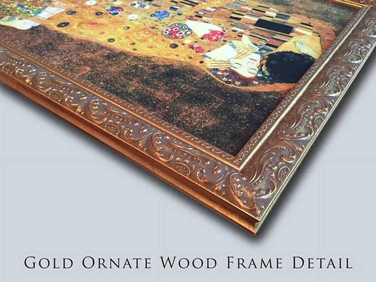 Ornate Molokani Canvas Gold Framed Carousing Pirosmani, 24x19 by Art Niko Wood
