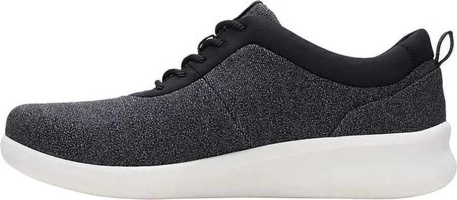Lightweight 6.5 Lace-Up Adjustable Breathable Padded Heel Running Round M Pace Womens Toe CLARKS Gray Comfort Athletic Shoes