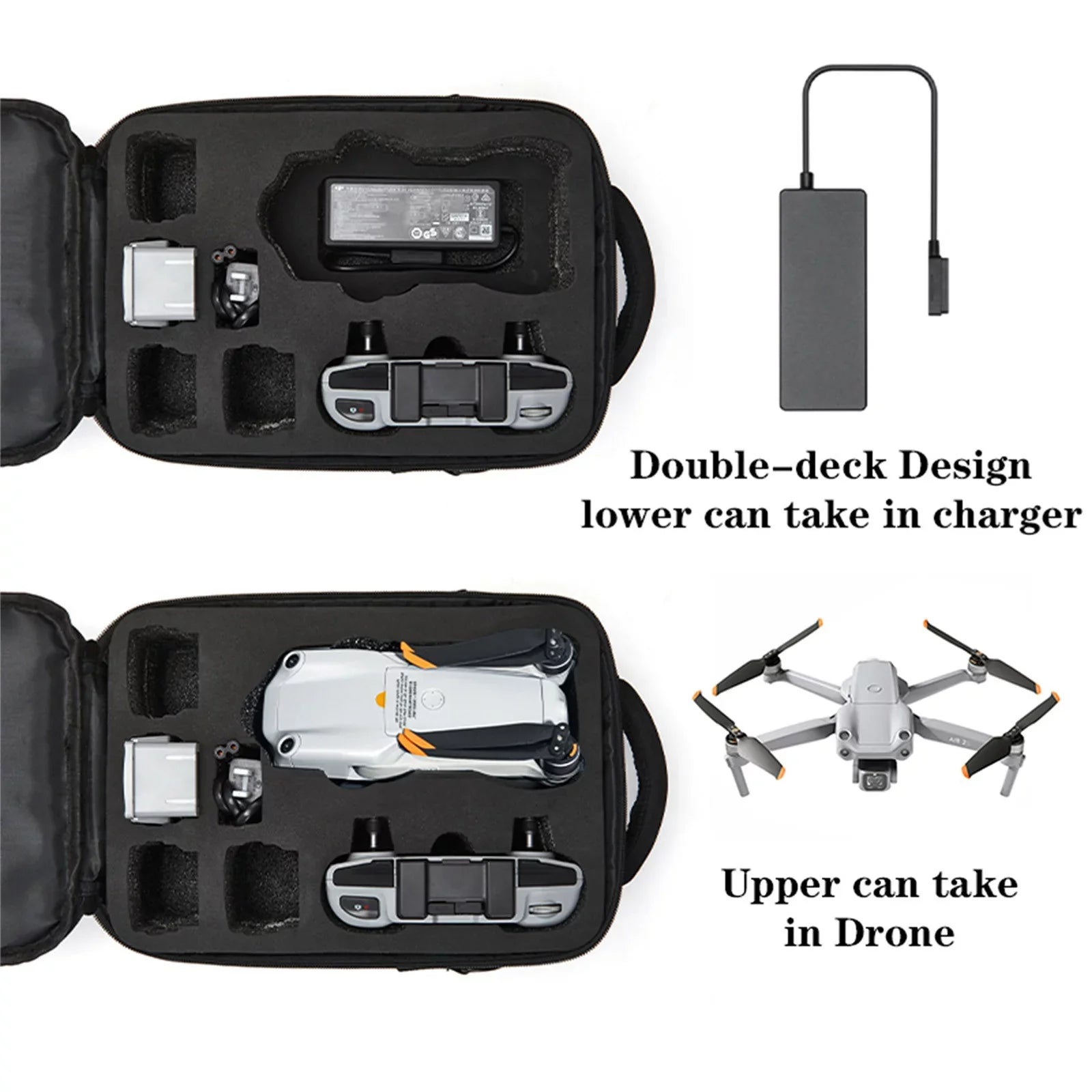 Bag Station Shoulder Storage Bescita Air Dji Bag Shockproof Charge Canvas For 2S Design