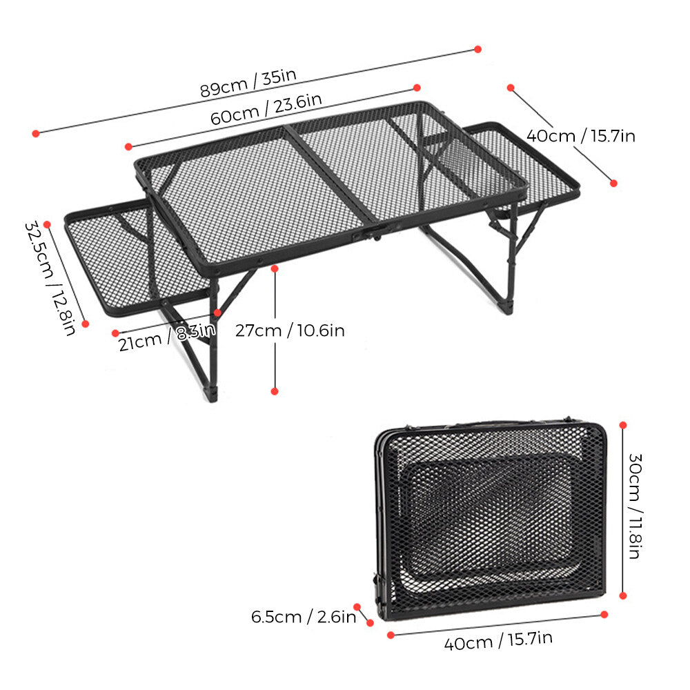 Lixada Prep Picnic Cooking Outdoor Folding Station Food Camping Table Table