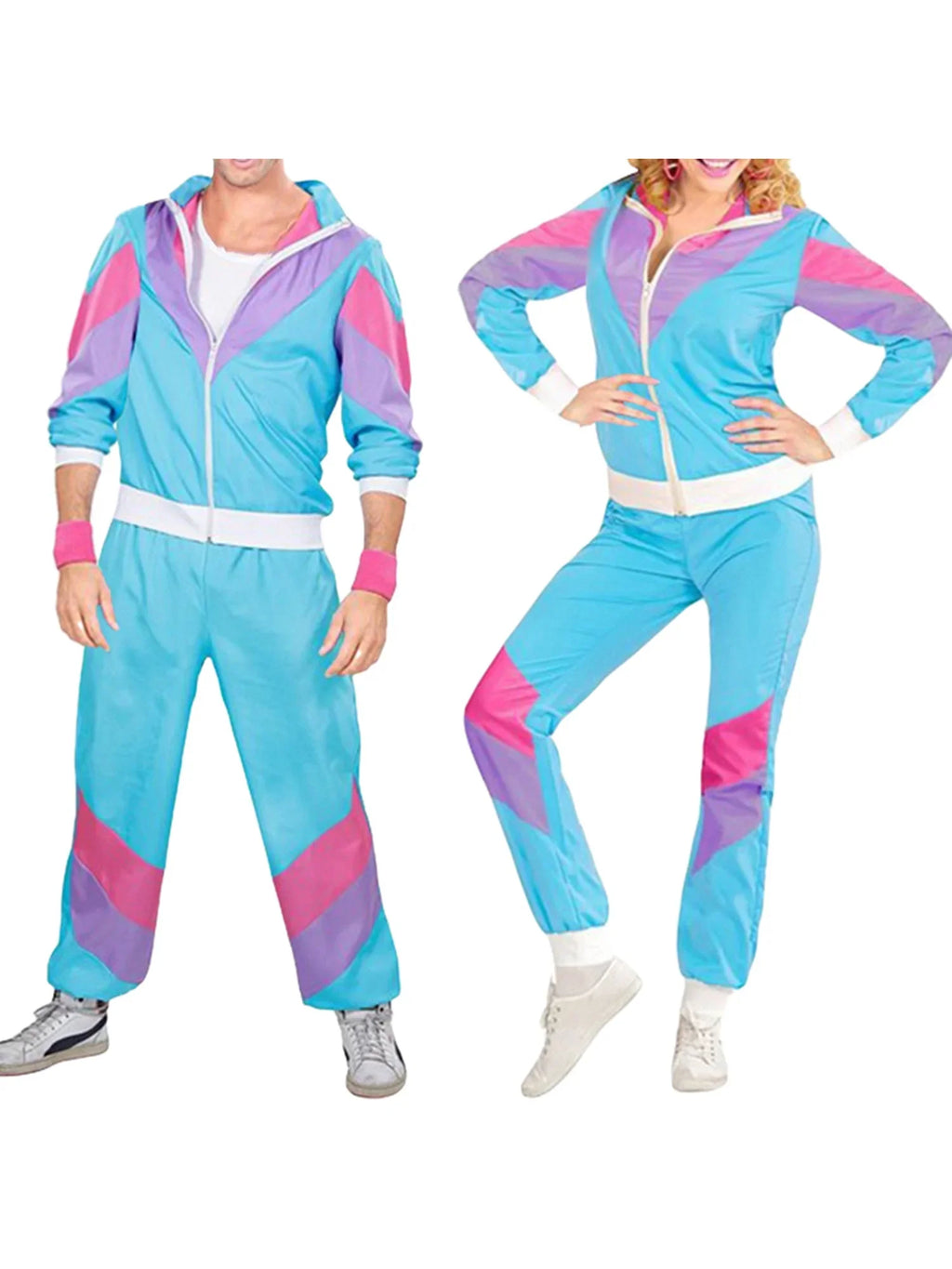 Retro Patchwork 90s Pants Hop Hip Coat Outfits, Tracksuit, Costumes