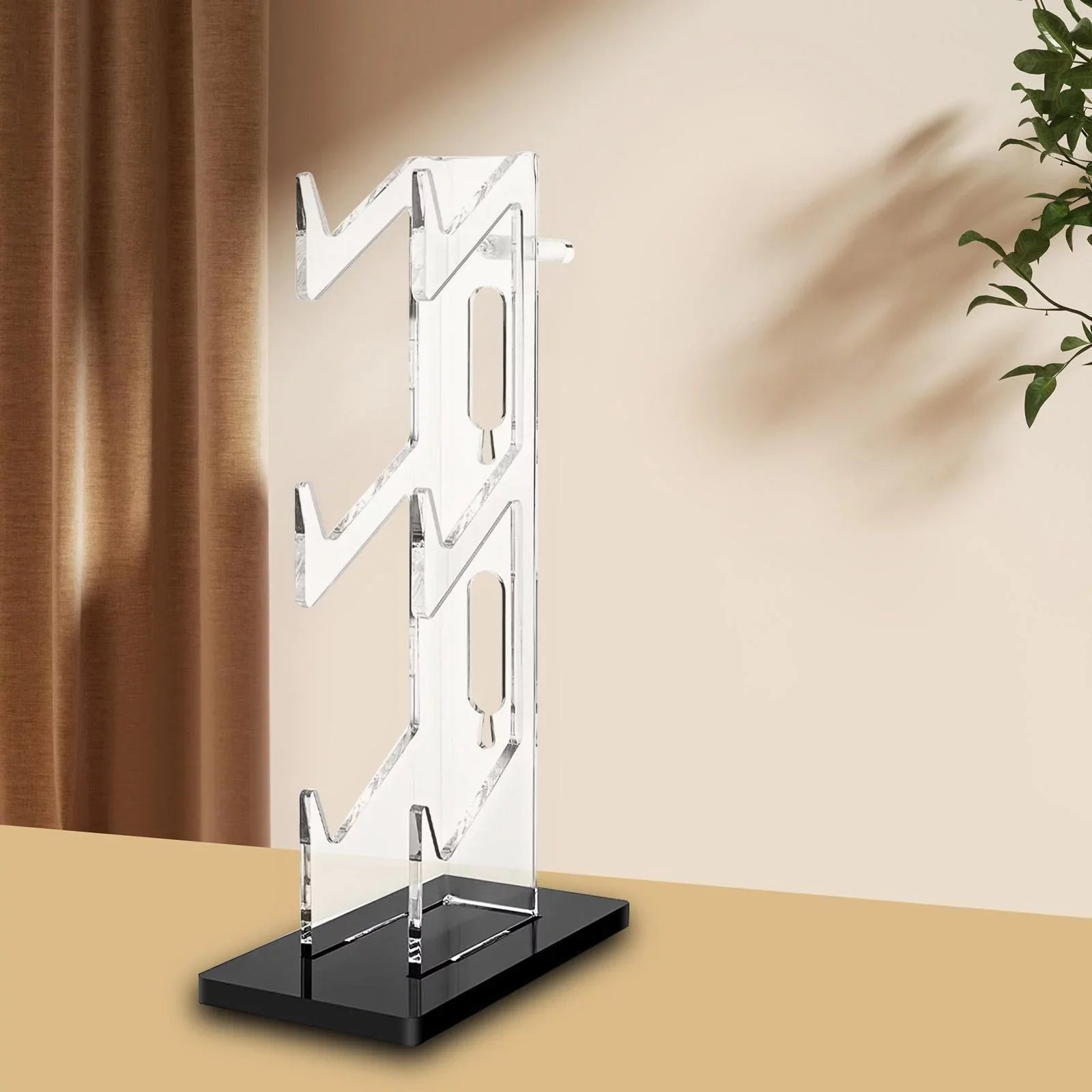 Desk 3 Black for Accessories Transparent Gadget Acrylic Hanger PS5 Decoration Slip Controller Headset Controller Mat Tier Game Non Durable Bracket