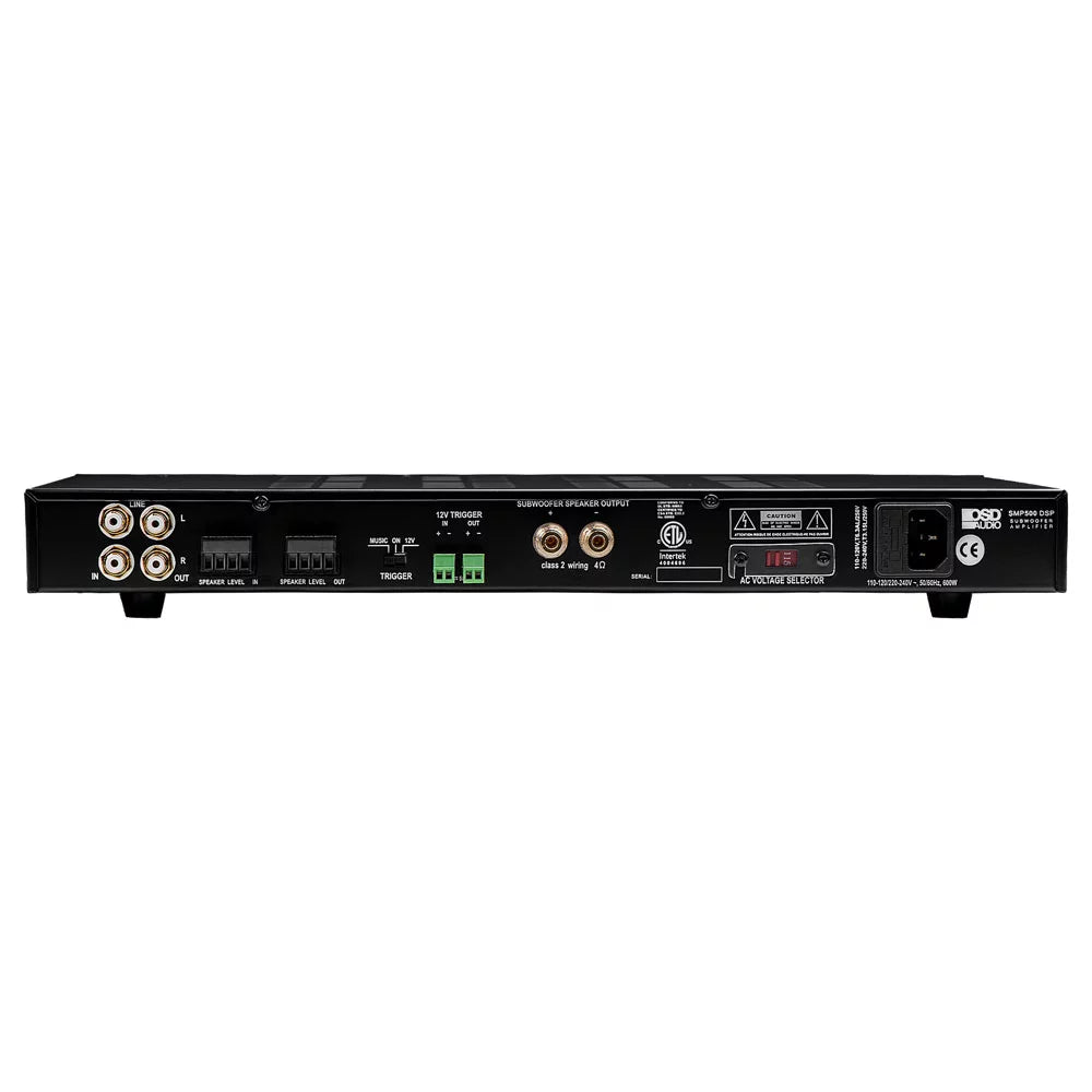 OSD DSP Auto Class D CE App Certified -8 4 Mono SMP500 Control ETL, Ohm Subwoofer Amplifier, 800W Sensing,