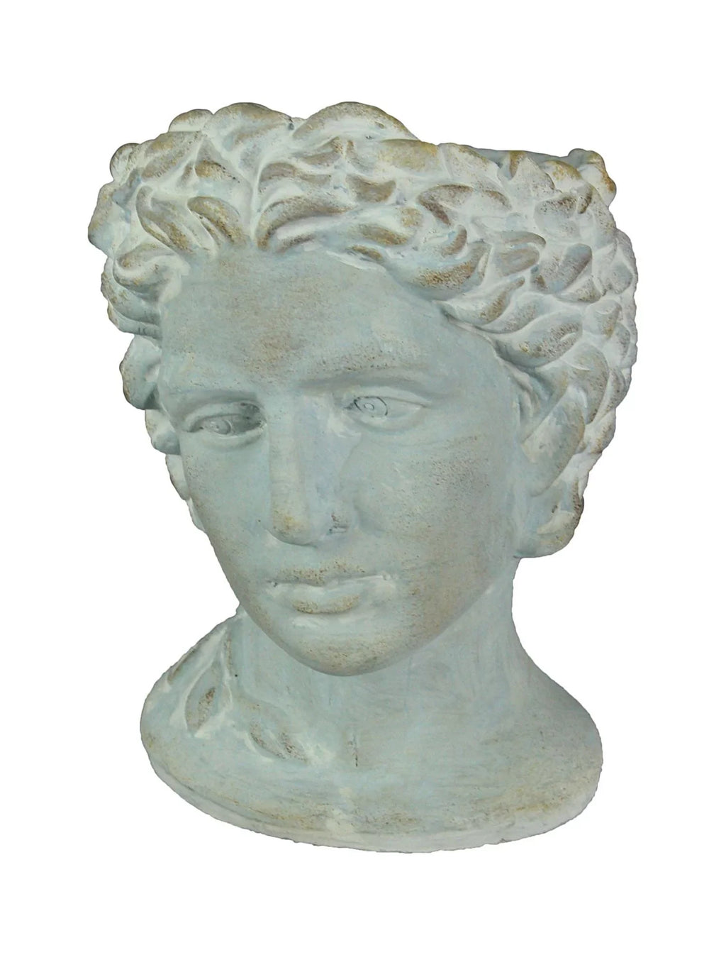 x, Warrior Gray 7.25 in Bust Planter 9.25 Greek in x Mayrich 6.75 Cement in