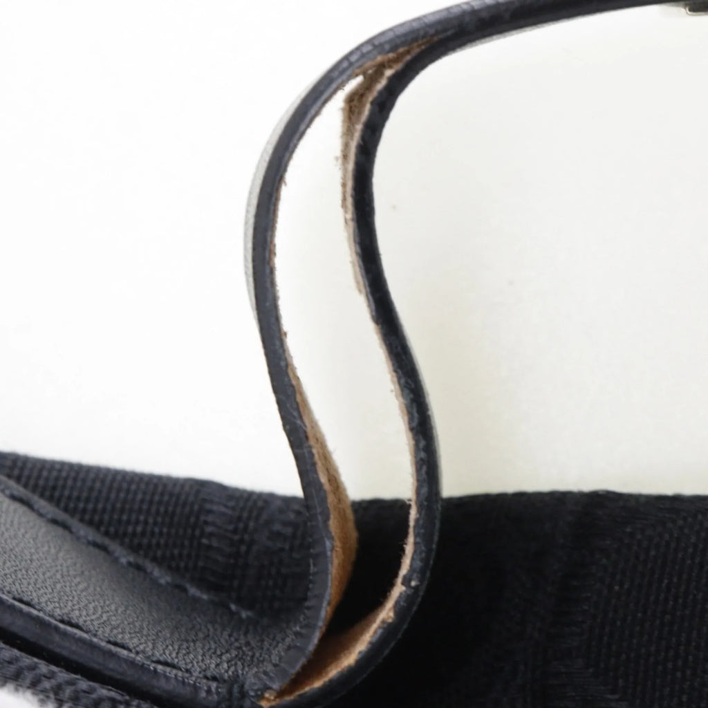 Canvas AB-21 Shoulder x Gancini 2779 Black One (Fair) Salvatore Leather Ferragamo Pre-Owned Bag Ladies