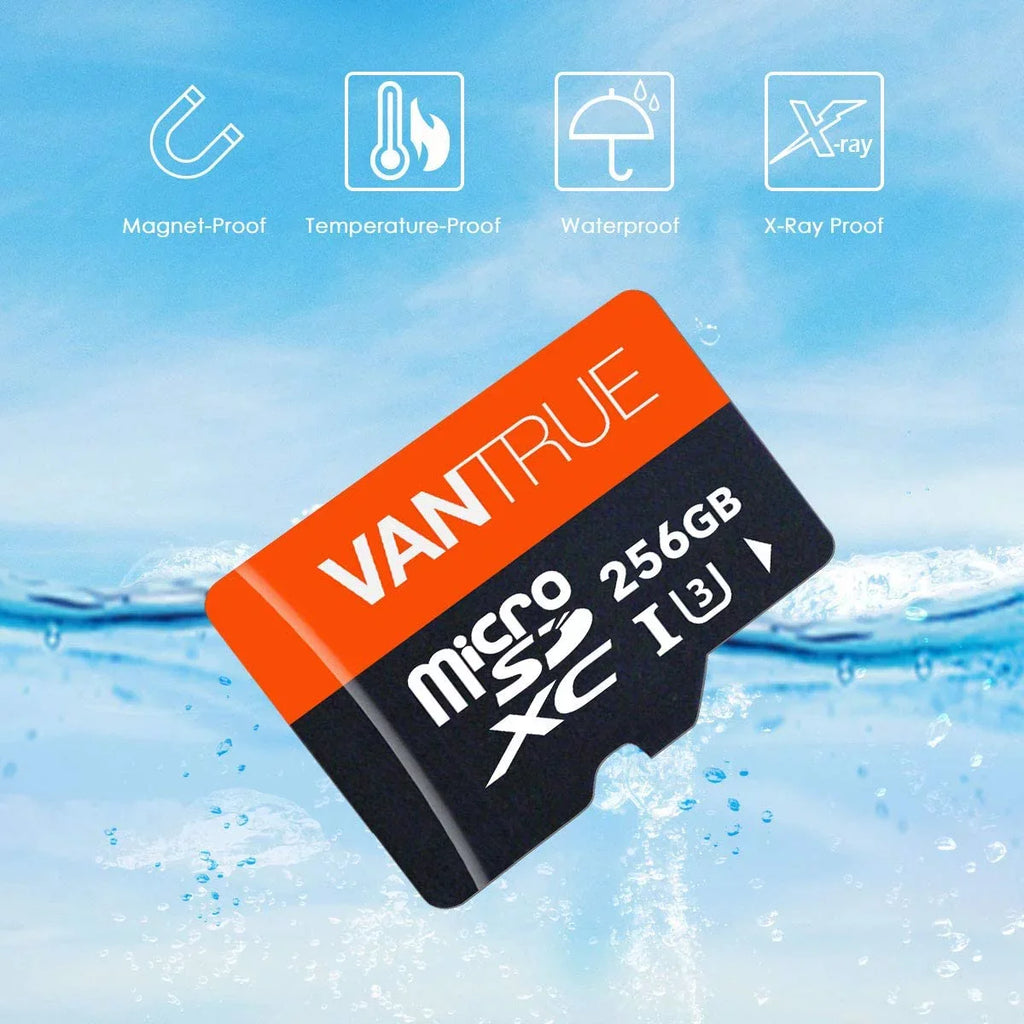 MICROSDXC 10 CARD SD U3 V30 UHD VANTRUE UHS-I 4K (256GB) CLASS