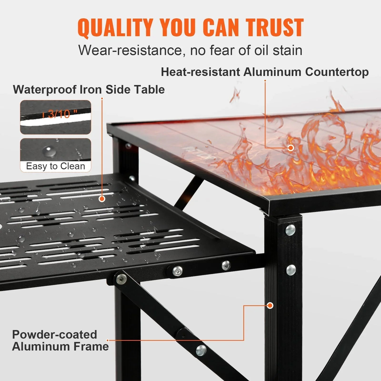 with Enhance Kitchen and Camping - durability! outdoor - experiences Table Portable with convenience Sink 13.7
