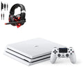 AXTION 4 Gaming Included White Consol Bundle Pro Sony 1TB Glacier PlayStation Like New BOLT