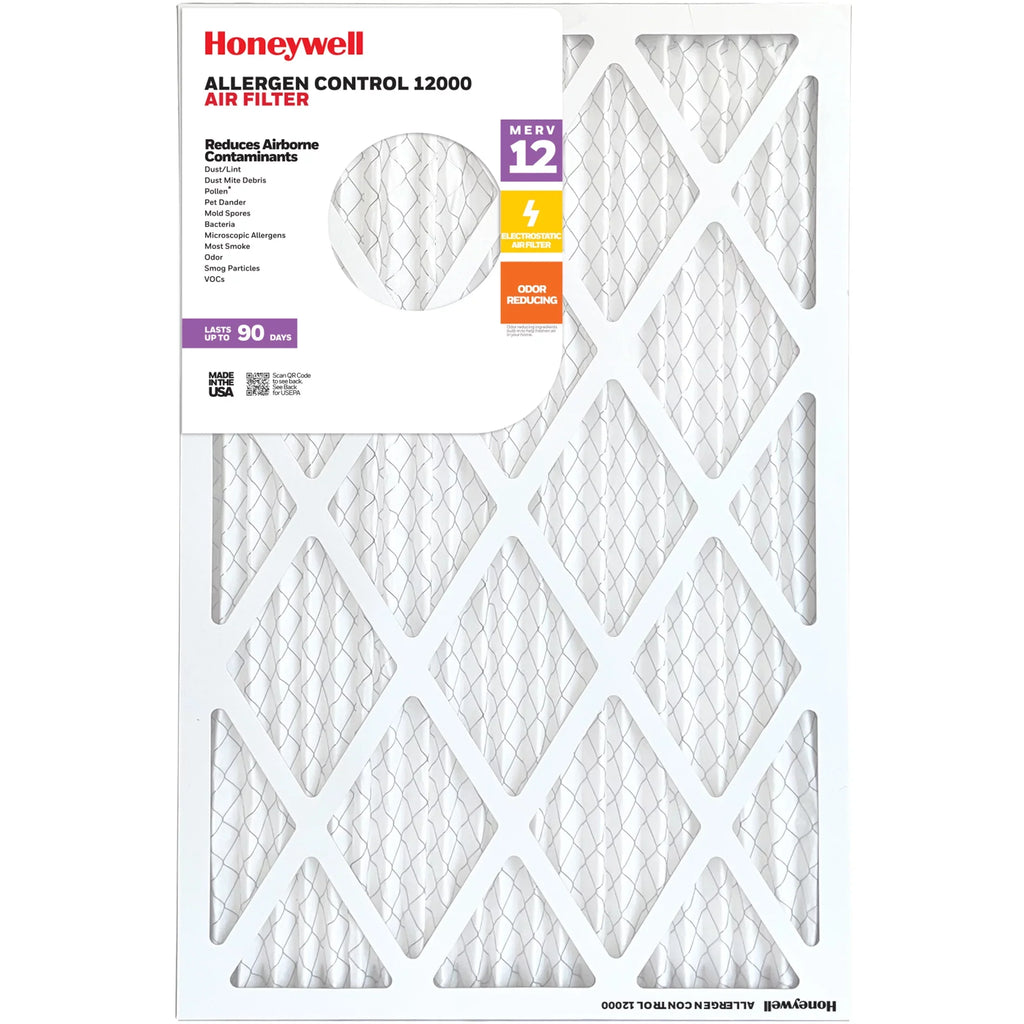 Honeywell Pack HVAC Pleated -4 16x20x1 MERV Furnace Air 12 Filter