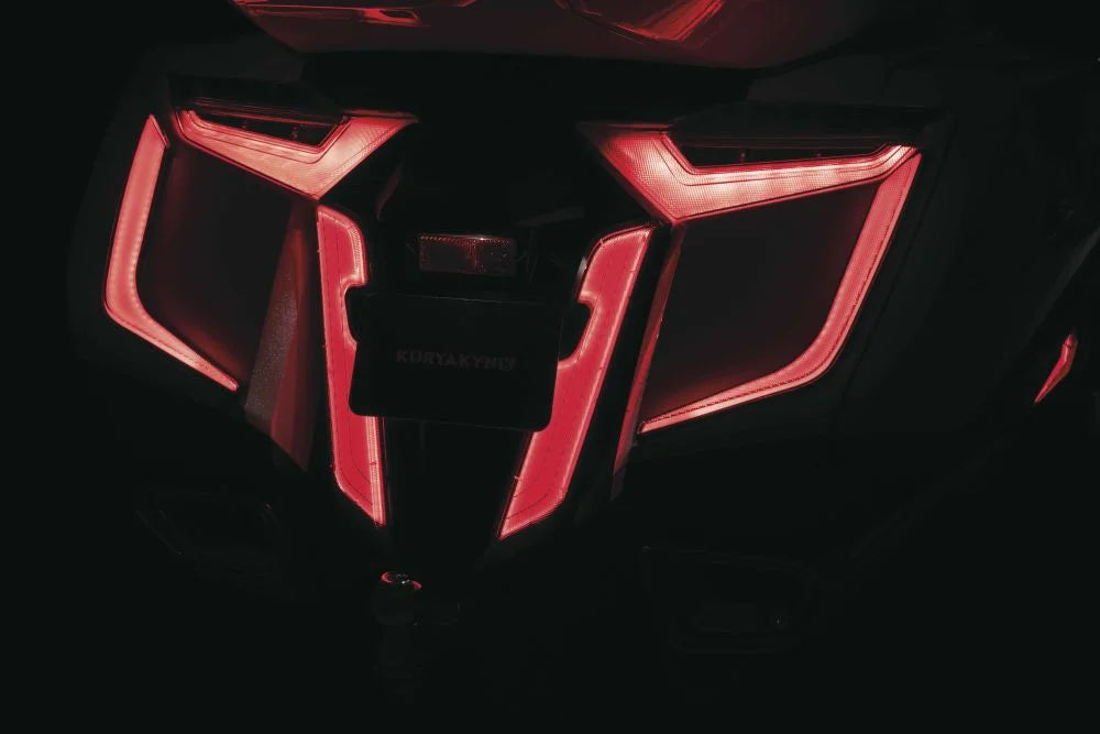 Honda Omni Gold for LED Fender Wing, Black Rear Cover Kuryakyn 2018-2021