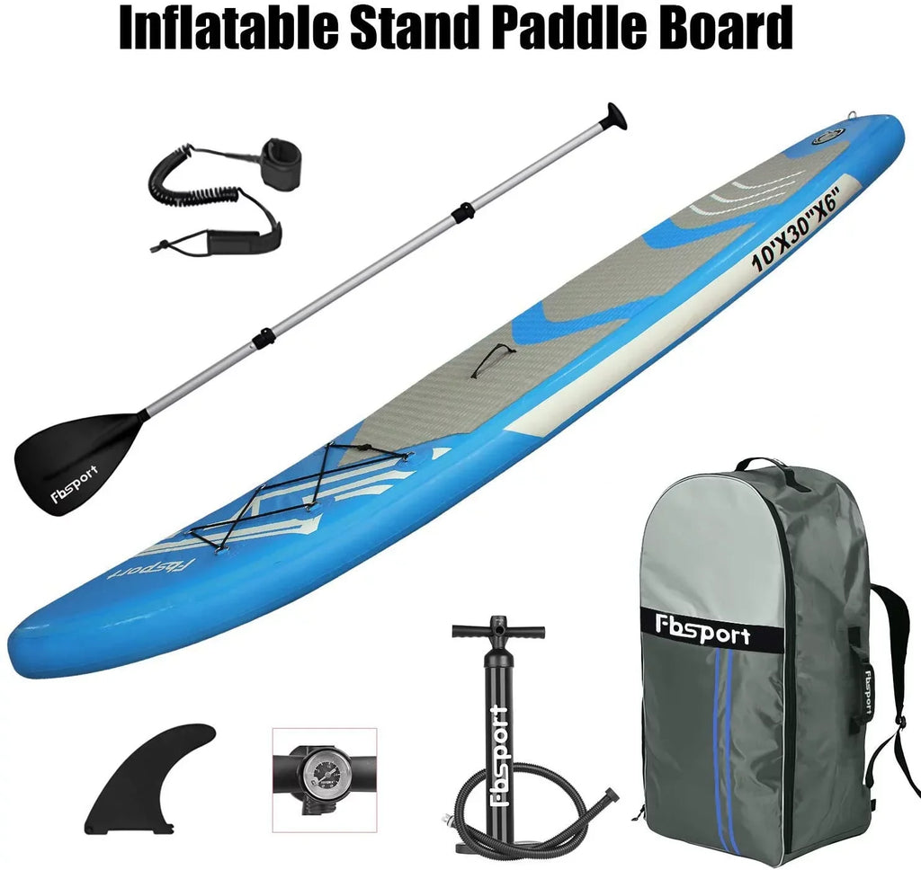Control, Surfboard Ft Surf Accessories Paddle Bag, Thickening Non-Slip Up SUP w/Complete & Standing Boat Carry FBSPORT 11 Deck, Stand Inflatable Board