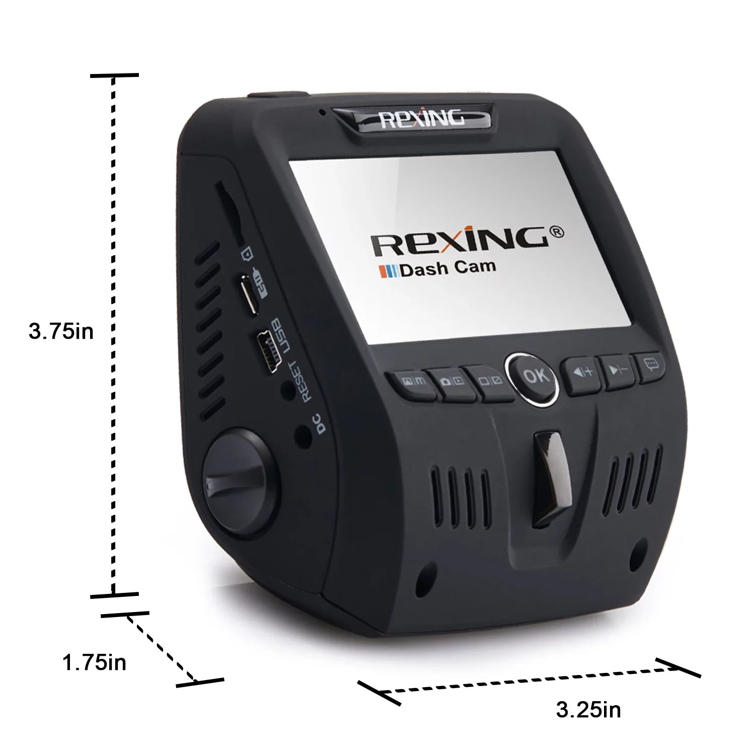 FHD Cam Dual Rexing V1LG Dash 1080p Car Channel