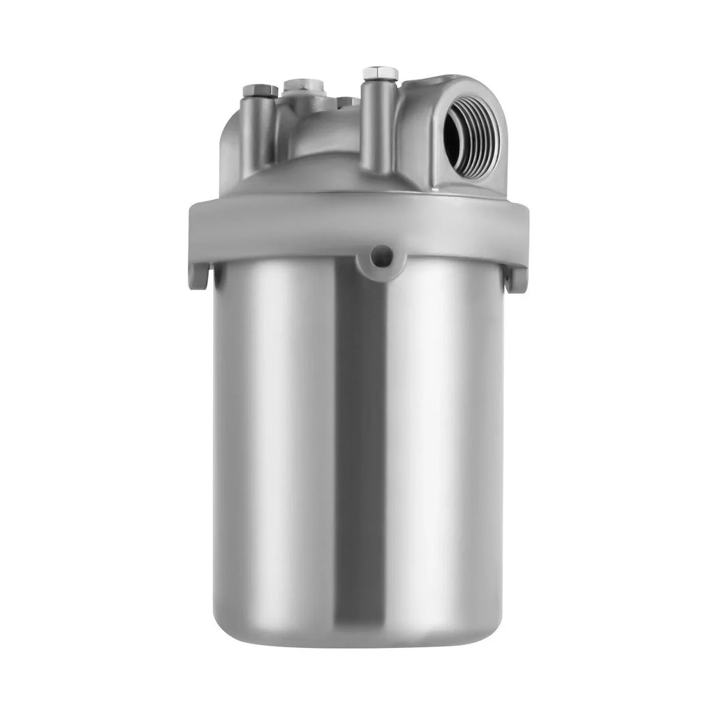 Stainless Inlet and Bracket Wrench Filter Filter Shell Steel Stainless Filter Steel inch with Housing Duty Shell Heavy Outlet Silver 3/4 Pin Water Filter Water and 5 inch NPT Water Miumaeov