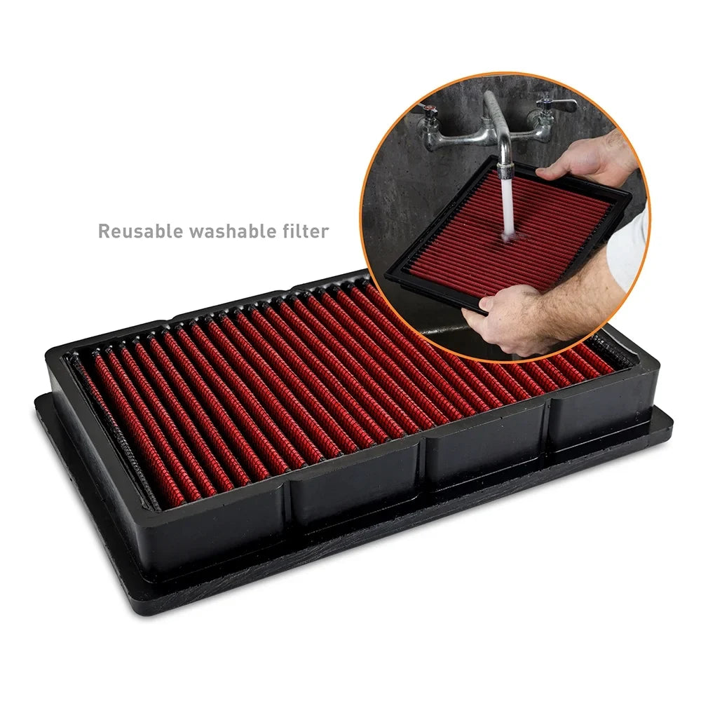 Compatible 1990-1997 Air with Mazda Filter, Reusable Mishimoto Drop-In Miata