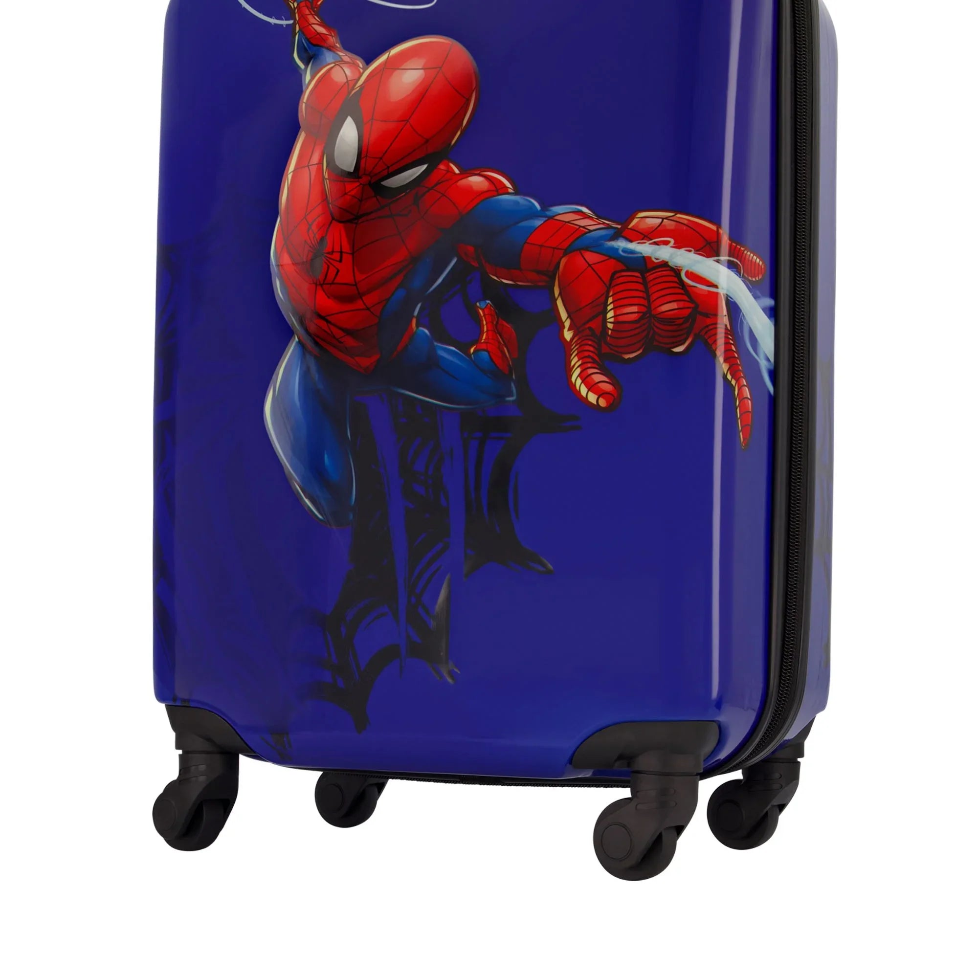 Spinner Rolling with 21 Marvel Blue Wheels, Spider-Man Inch On Kids Hardshell Luggage, Carry Suitcase