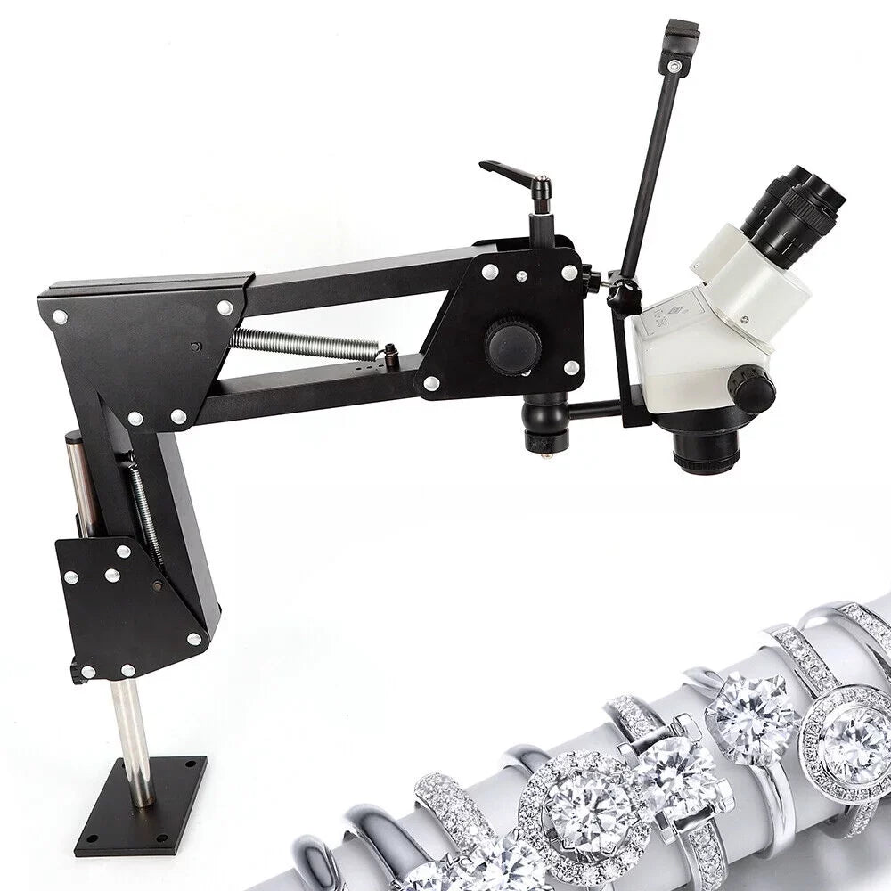 Inlaid Stand Setting Gem Spring Microscope Bracket Micro Multi-Directional Diamond ZhdnBhnos Machine Tool Mirror with Making Jewelry