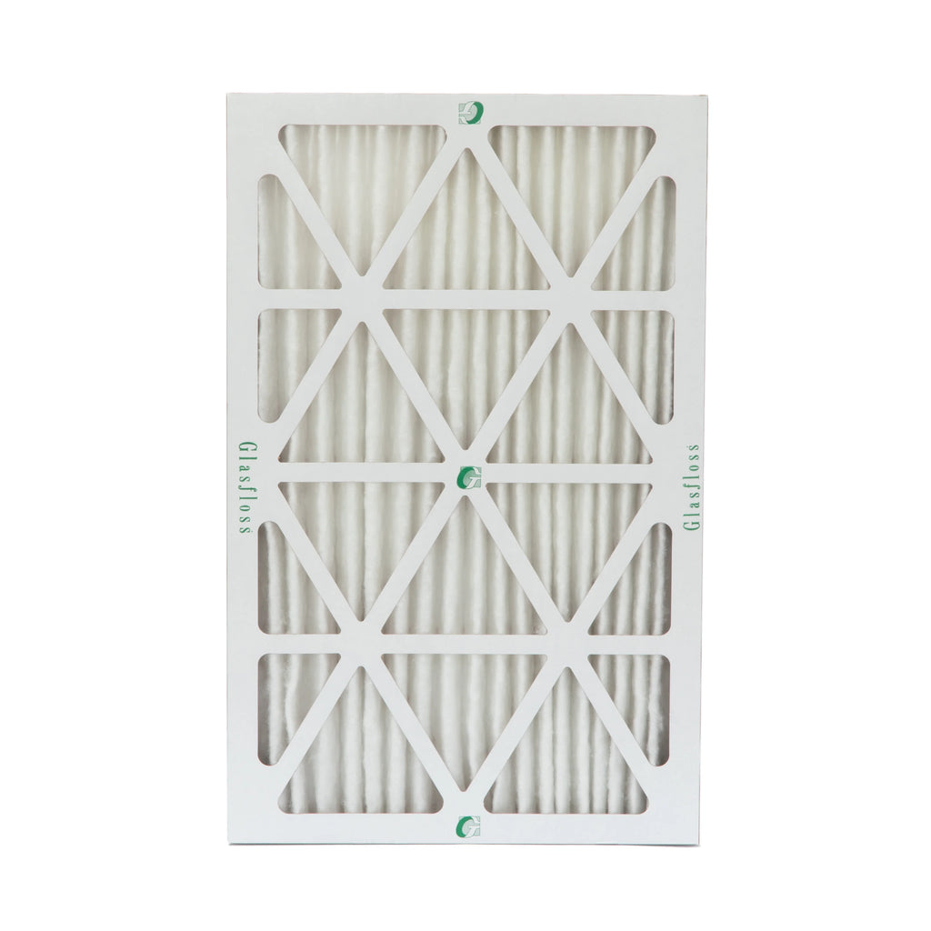 Pack 2" 24-1/2 x by x Pleated of 3 Filters Air Actual 15-1/2 13 1-3/4 16x25x2 Glasfloss. Size: MERV Inch