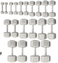 Hex YORK 5-50 Dumbbells lb. Iron Cast