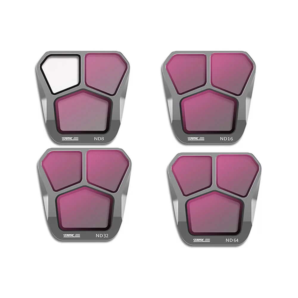 '-reflective Compatible DJI Aluminum with Mavic Filter Optical Glass 4-Pack Waterproof AGC 3 moobody Material ND8/ND16/ND32/ND64 Pro Coatings Lens Filters Scratch-resistant