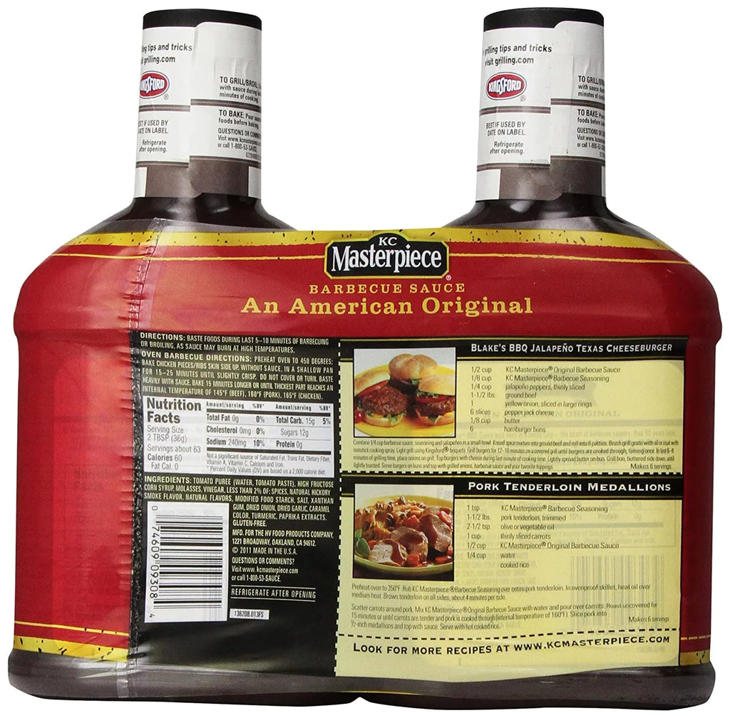 Original, Ct Masterpiece 2 40 Oz, Barbecue KC Sauce,