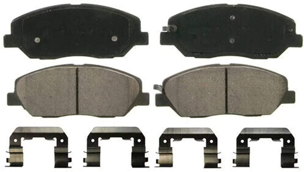 Santa Brake - Rear Brakes Ceramic Hyundai Detroit 2008 Replacement w/Hardware 2009 Fe and Front Pads Brake for 2007 Axle Pads