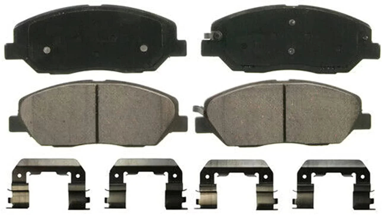 Santa Brake - Rear Brakes Ceramic Hyundai Detroit 2008 Replacement w/Hardware 2009 Fe and Front Pads Brake for 2007 Axle Pads