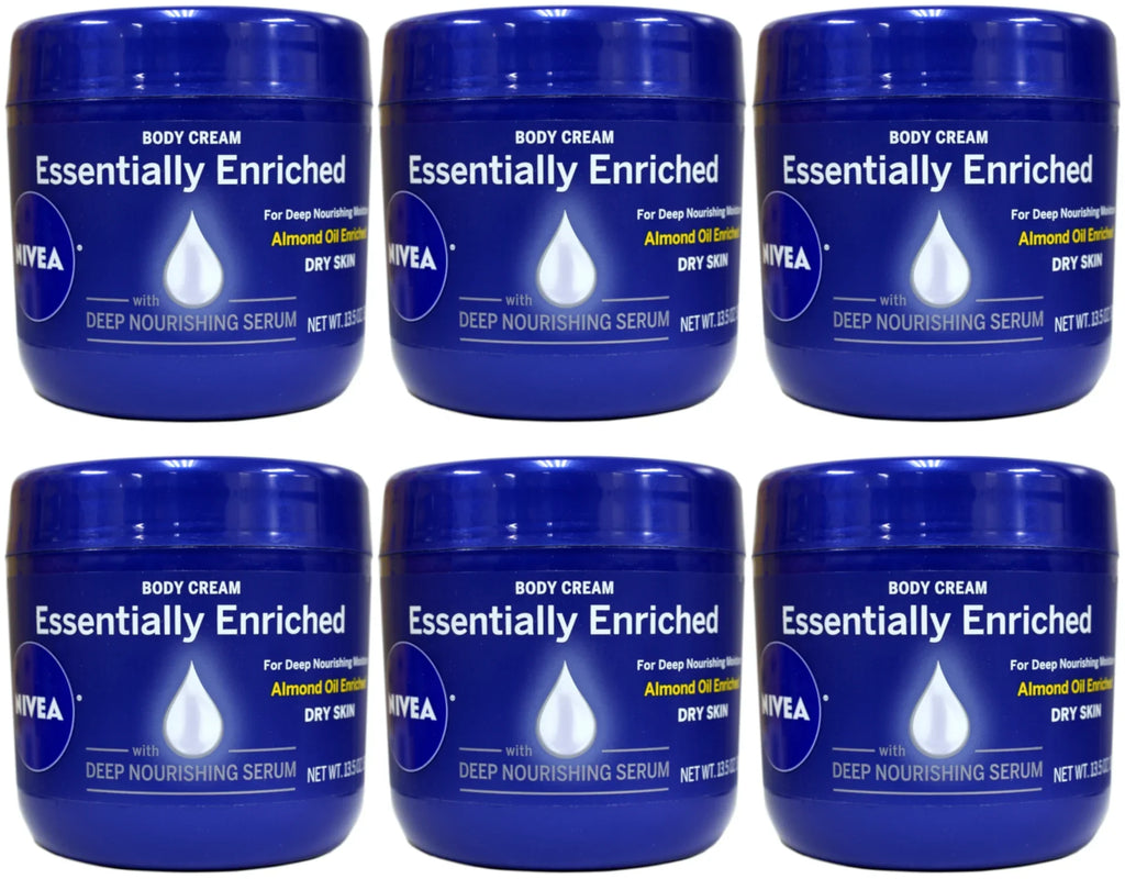 NIVEA 13.5 Essentially Almond Enriched 6 of Oil Deep oz Body Serum Cream Pack Nourishing