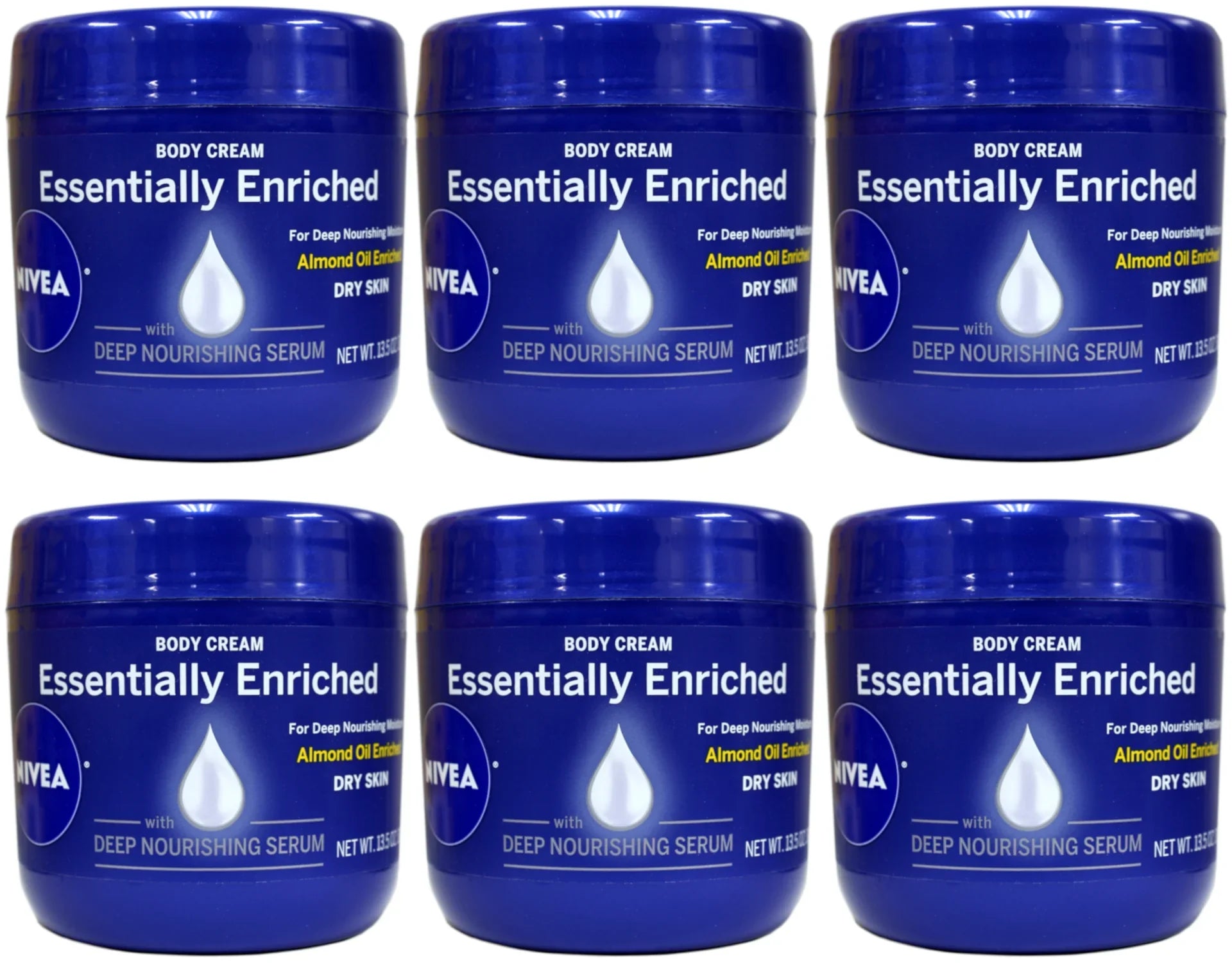 NIVEA 13.5 Essentially Almond Enriched 6 of Oil Deep oz Body Serum Cream Pack Nourishing