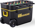 QT Family Black & Picnic, 65 Cooler Portable Ideal Hard Cooler Ice Outdoor Table, Barbecue, Wheels, Chest Red with Gathering Camping, with for - Foosball