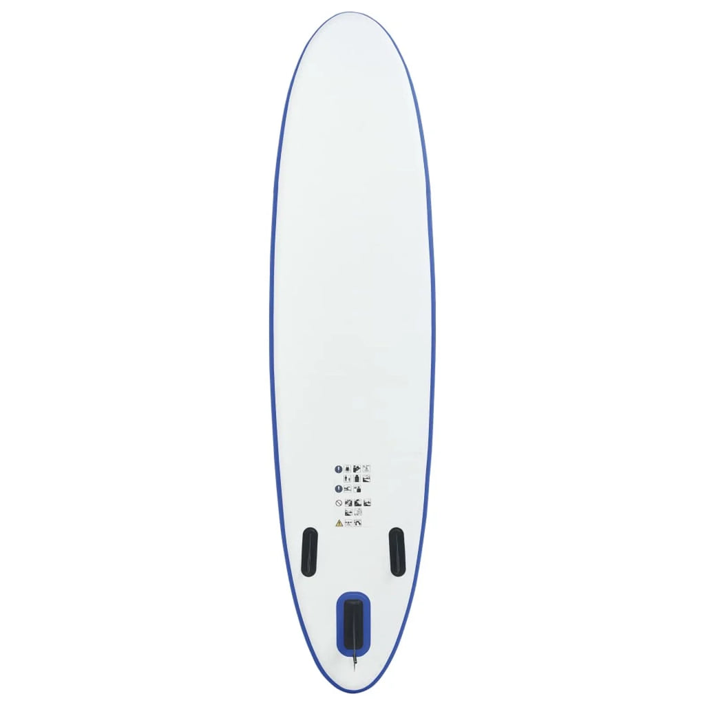Paddleboard Inflatable White Blue Set and