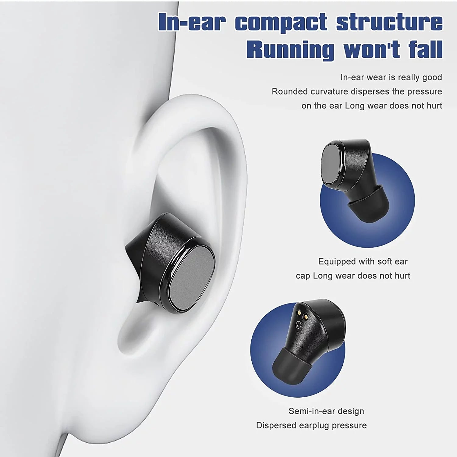 with 5.0 Sports Built-in For Bass - 1 Xperia Touch Deep True X7 in-Ear Earbuds Headphones Earphones Black Sony Mic Mic Earbuds UrbanX Control Waterproof III IPX5 Bluetooth Wireless