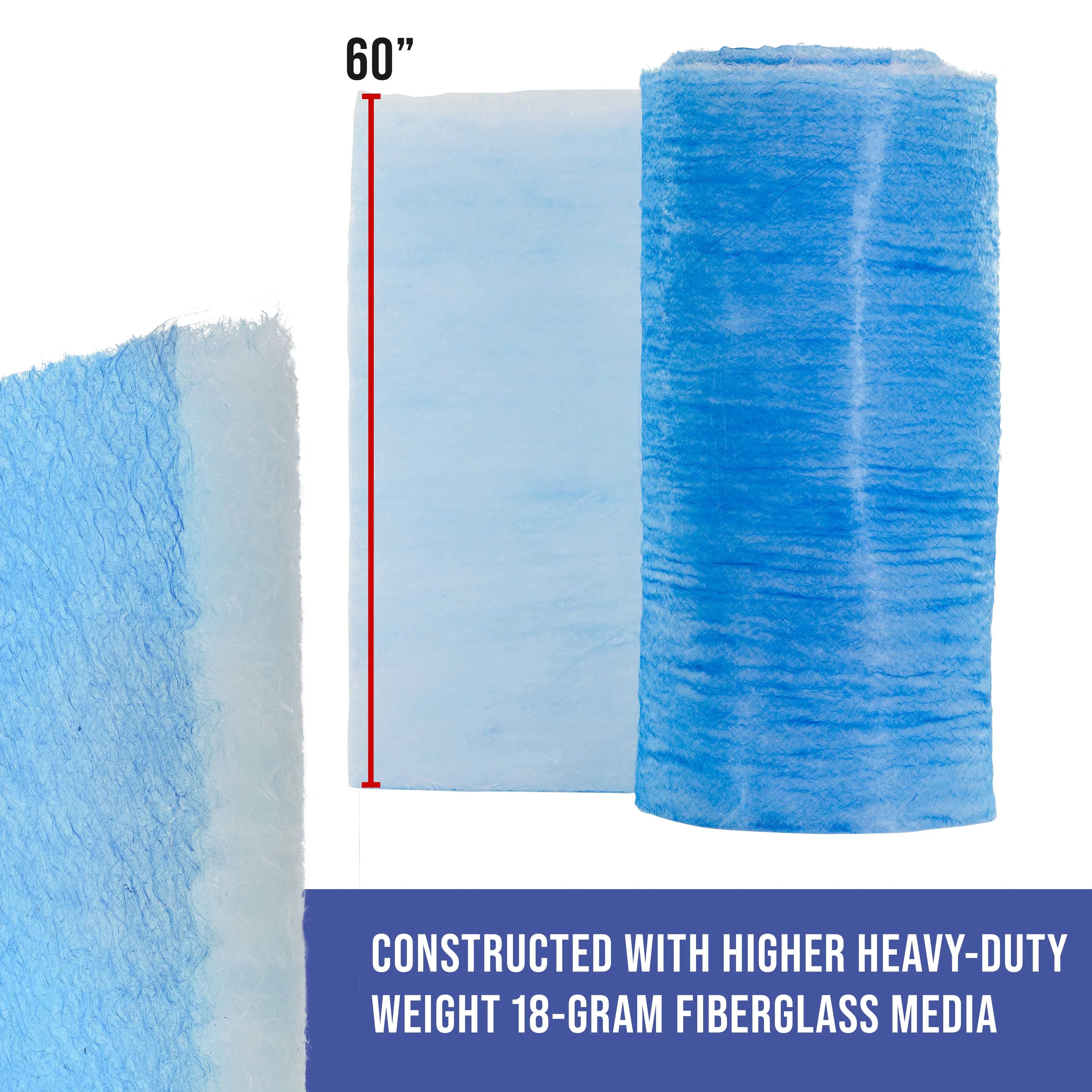 Paint Auto Heavy-Duty 200' Paint Spray - 60" Booth Overspray Roll, Fiberglass in Captures 18 Traps Master Exhaust Booths Refinish Filter Paint Gram Particles Autobody x Elite - Premium Arrestor