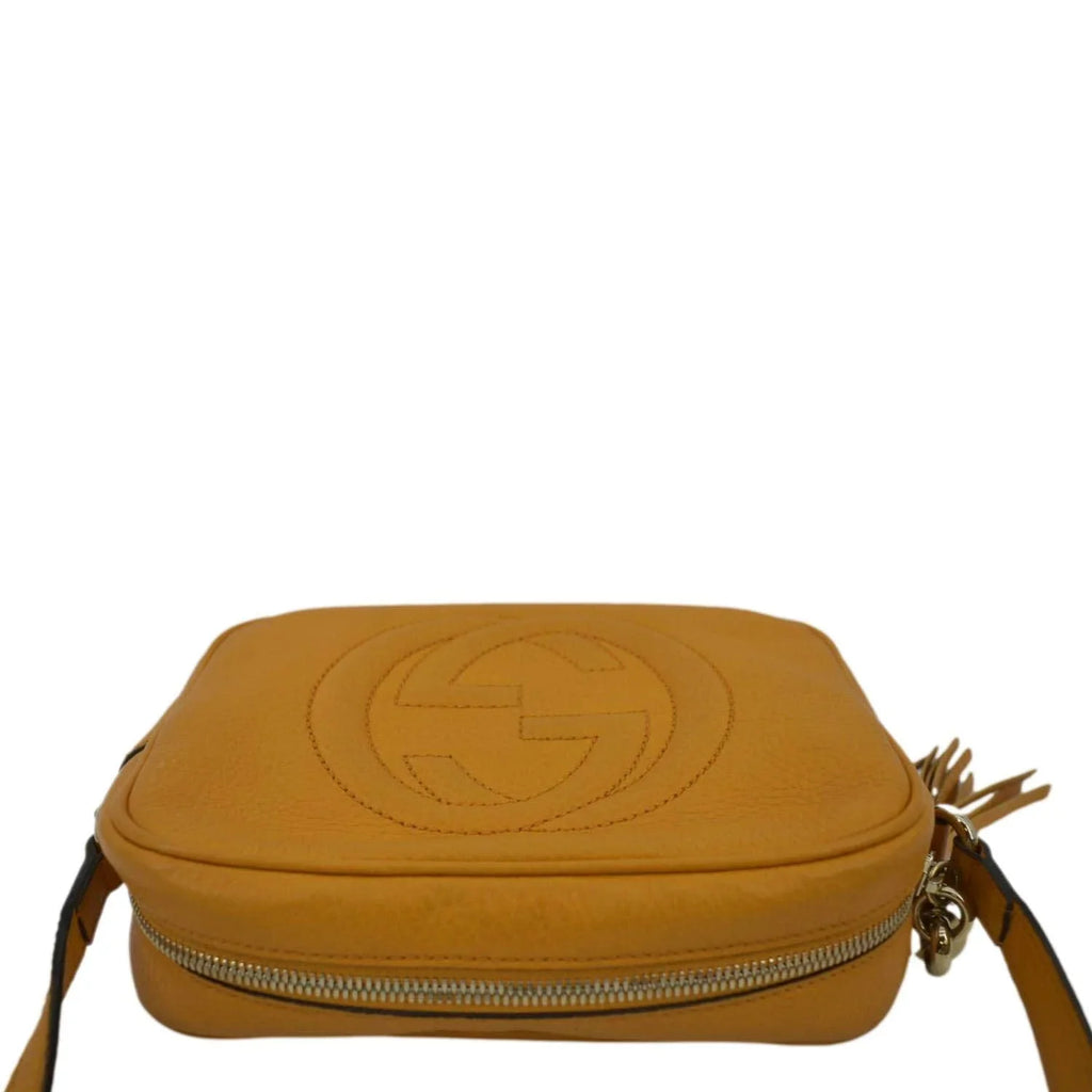 Bag GUCCI Orange Camera Soho 308364 Crossbody Pre-owned Disco Leather