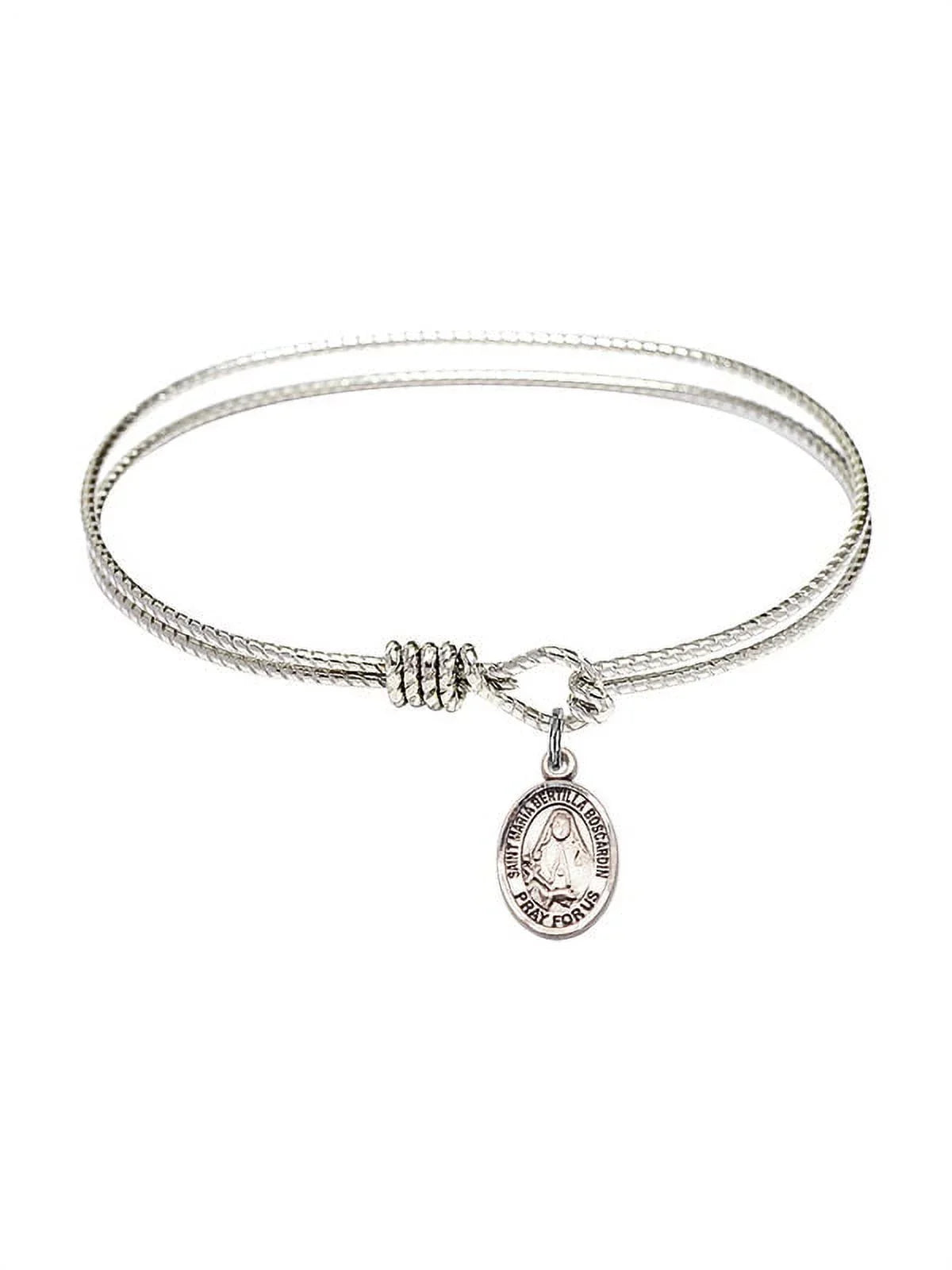Eye Oval Bertilla Bracelet Boscardin in St. Hook 1/4 Sterling 6 inch Bangle w/ Silver Maria