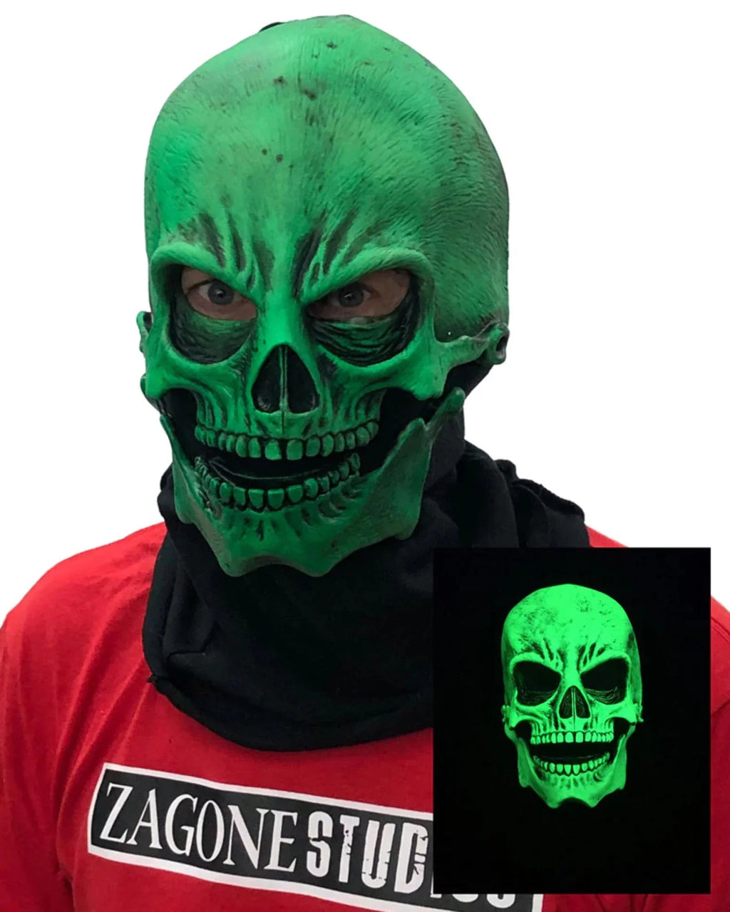 Uv Sock Skull Mask Green