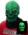Uv Sock Skull Mask Green
