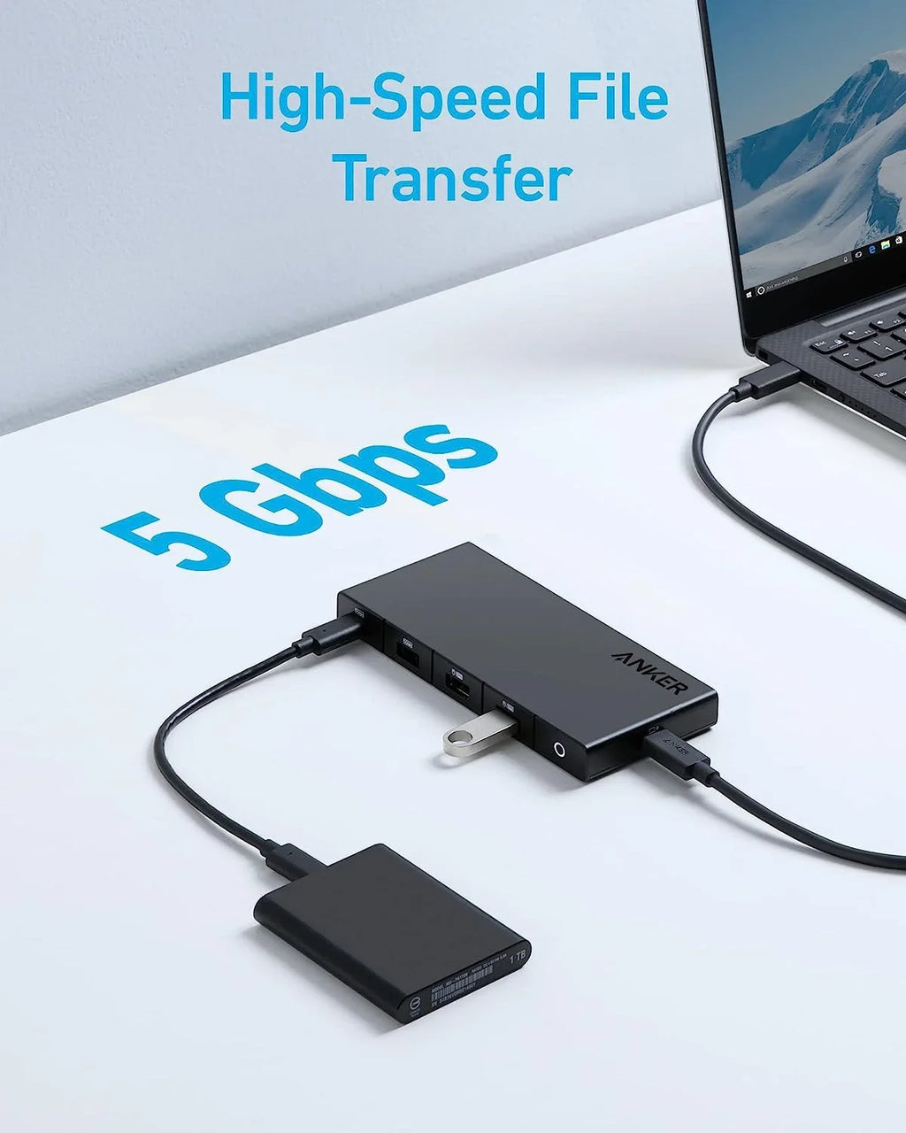 and USB-C Dual 4K Laptop, HDMI) Power Dell Dual Slot 100W Ports, (10-in-1, 4K for Anker Ethernet SD HDMI USB and Max C ThinkPad, with Ports, Data More USB-A Delivery, 364 Card Hub 4 and