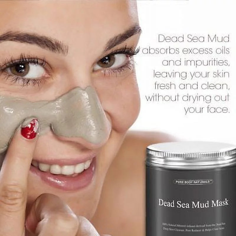 Skin Mask Unisex Naturals, Body Sea Mud 8.8oz Dead for Pure by Cleanser