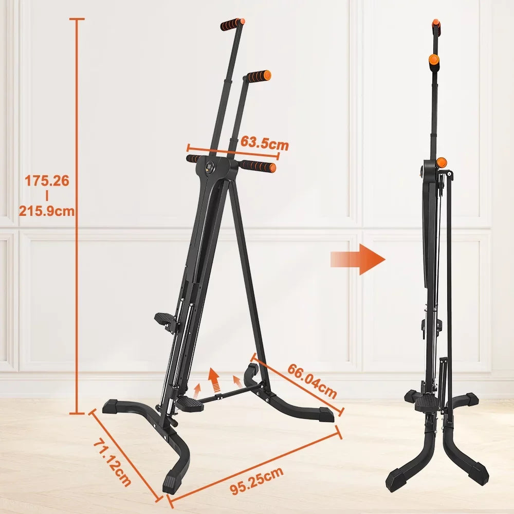 Climber Gym Relife with Adjustable 5 Vertical Machine for Display Home LCD Exercise Levels Sports