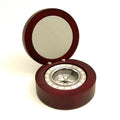 Compass with Plate Engraving Hinged Aluminum in Finished Rosewood QGM21409 Box