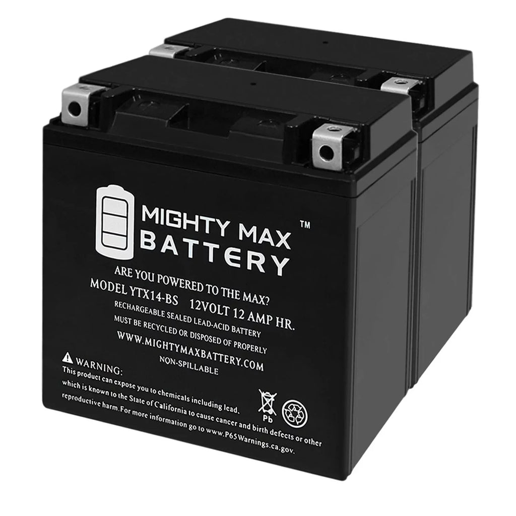 GT, Pack - BMW GS, 2 Replaces YTX14-BS R, Battery F800ST, ADV 07-18