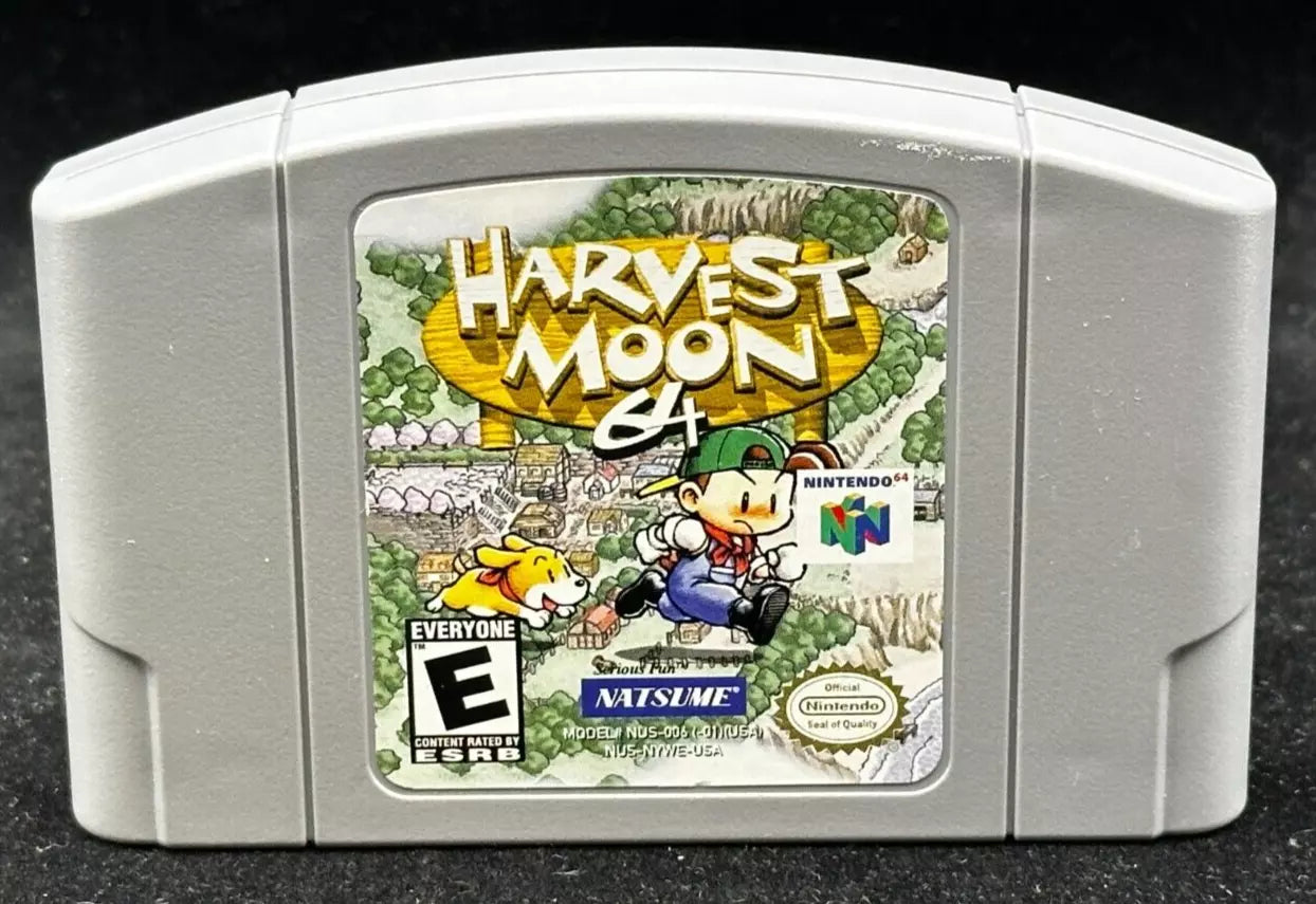 NATSUME- Cassette Genuine N64 Moon Only Nintendo 64 64 Harvest